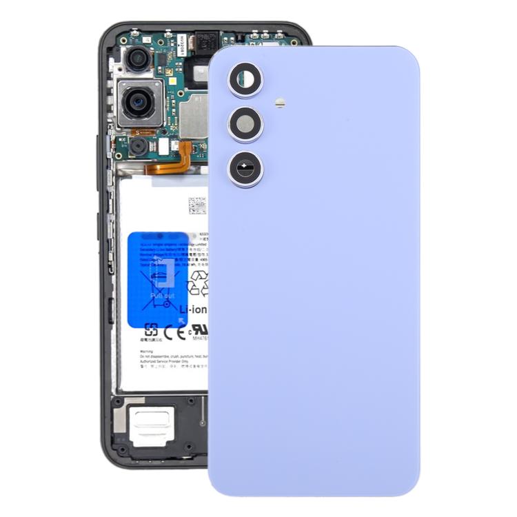For Samsung Galaxy A54 SM-A546B Battery Back Cover with Camera Lens Cover(Purple) - Back Cover by buy2fix | Online Shopping UK | buy2fix