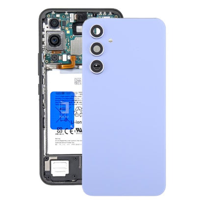 For Samsung Galaxy A54 SM-A546B Battery Back Cover with Camera Lens Cover(Purple) - Back Cover by buy2fix | Online Shopping UK | buy2fix