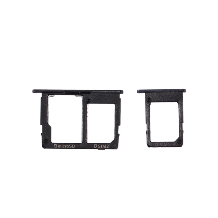 For Galaxy J5 Prime / G570 & J7 Prime / G610 SIM Card Tray + Micro SD & SIM Card Tray (Black) - Card Tray by buy2fix | Online Shopping UK | buy2fix
