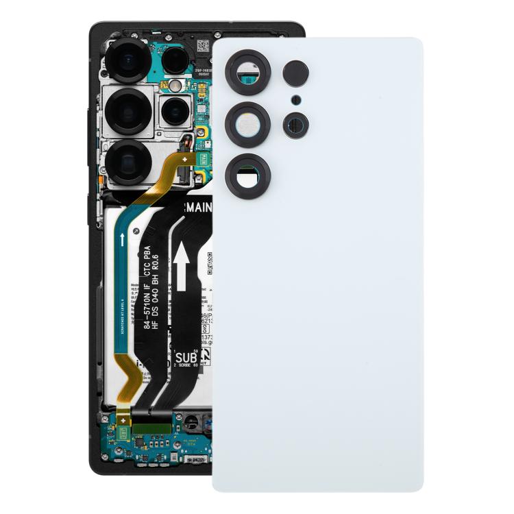 For Samsung Galaxy S25 Ultra SM-S938 OEM Battery Back Cover with Camera Lens Cover(White) -  by buy2fix | Online Shopping UK | buy2fix