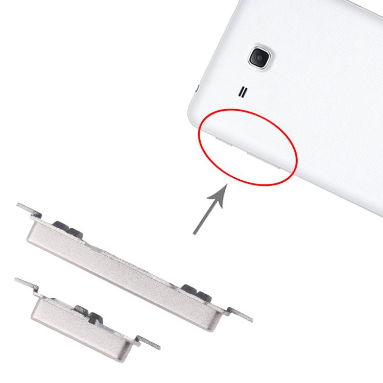 For Samsung Galaxy Tab A 7.0 2016 SM-T280/T285 Original Power Button and Volume Control Button (Silver) - Home key & Side Key by buy2fix | Online Shopping UK | buy2fix