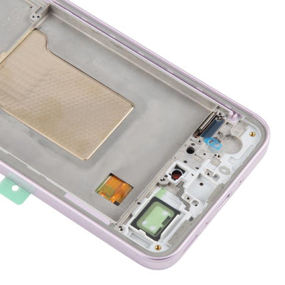 For Samsung Galaxy A35 SM-A356B Original LCD Screen Digitizer Full Assembly with Frame (Pink) - LCD Screen by buy2fix | Online Shopping UK | buy2fix