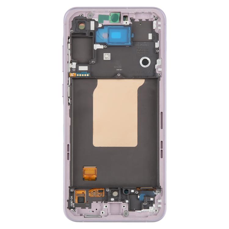 For Samsung Galaxy A55 SM-A556B Original LCD Screen Digitizer Full Assembly with Frame (Pink) - LCD Screen by buy2fix | Online Shopping UK | buy2fix