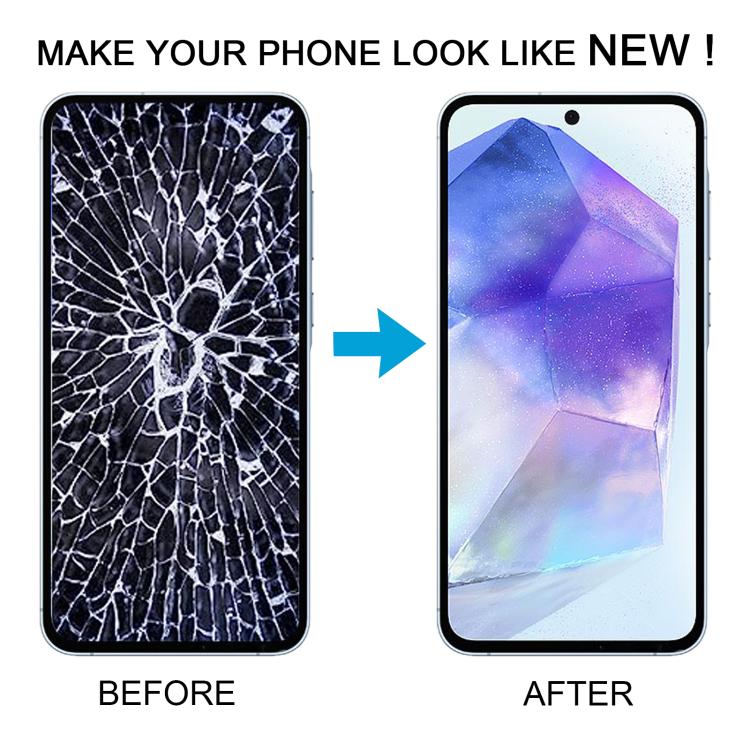 For Samsung Galaxy A55 SM-A556B Original LCD Screen Digitizer Full Assembly with Frame (Pink) - LCD Screen by buy2fix | Online Shopping UK | buy2fix