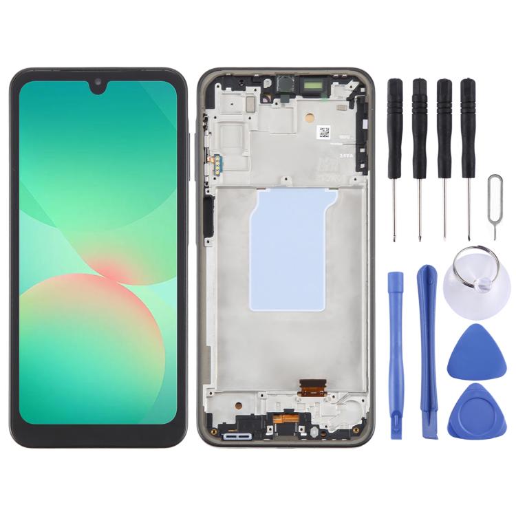 For Samsung Galaxy A26 SM-A266B 6.46 inch OLED LCD Screen Digitizer Full Assembly with Frame (Black) - LCD Screen by buy2fix | Online Shopping UK | buy2fix