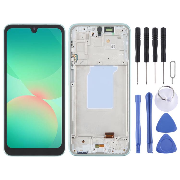 For Samsung Galaxy A26 SM-A266B 6.46 inch OLED LCD Screen Digitizer Full Assembly with Frame (Green) - LCD Screen by buy2fix | Online Shopping UK | buy2fix