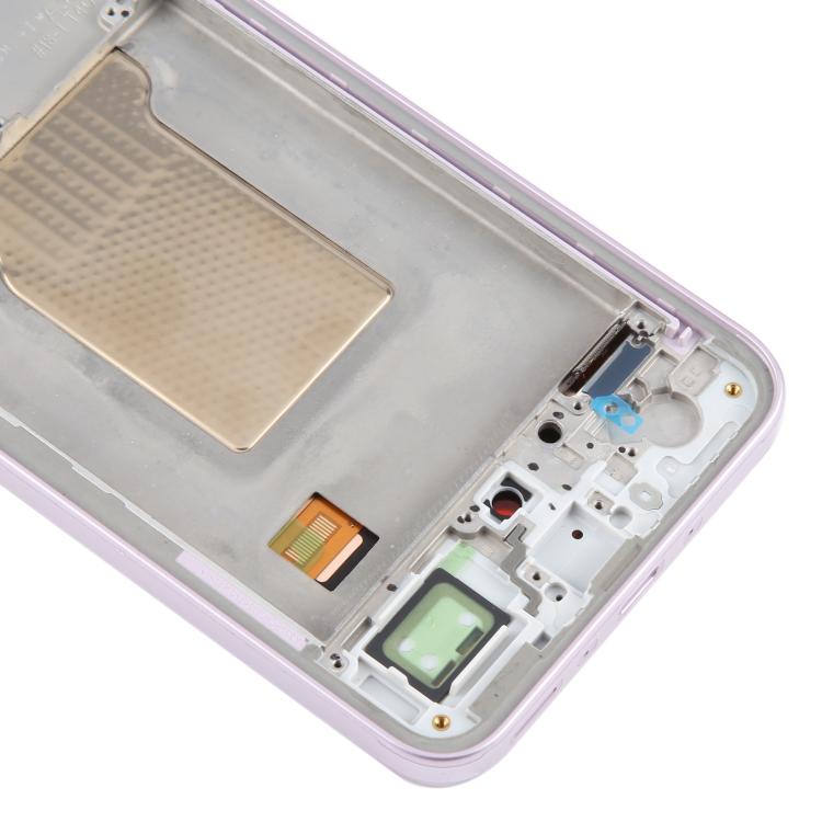 For Samsung Galaxy A35 SM-A356B OLED LCD Screen Digitizer Full Assembly with Frame (Pink) - LCD Screen by buy2fix | Online Shopping UK | buy2fix