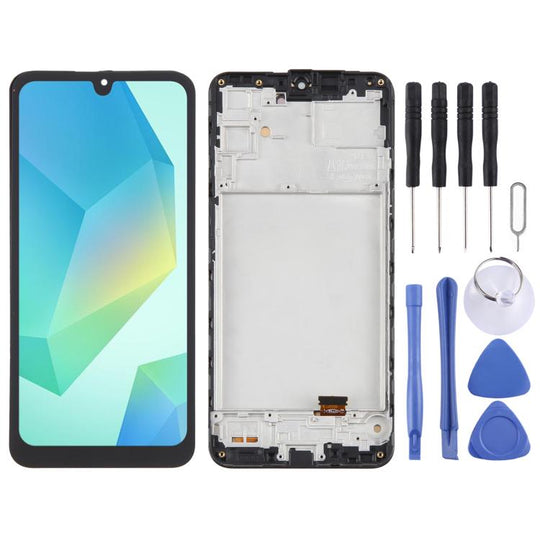 For Samsung Galaxy A16 4G SM-A165F 6.46 inch OLED LCD Screen Digitizer Full Assembly with Frame