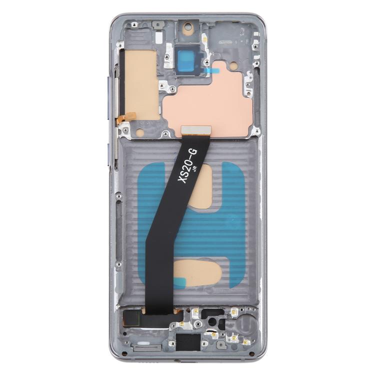For Samsung Galaxy S20 5G SM-G981B TFT LCD Screen Digitizer Full Assembly with Frame (Grey) - LCD Screen by buy2fix | Online Shopping UK | buy2fix