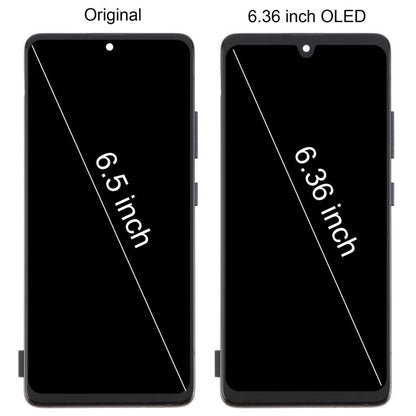 For Samsung Galaxy A51 5G SM-A516 6.36 inch OLED LCD Screen Digitizer Full Assembly with Frame (Pink) - LCD Screen by buy2fix | Online Shopping UK | buy2fix