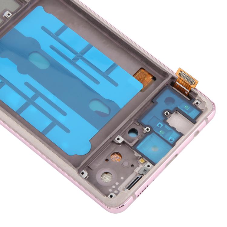 For Samsung Galaxy A51 5G SM-A516 6.43 inch OLED LCD Screen Digitizer Full Assembly with Frame (Pink) - LCD Screen by buy2fix | Online Shopping UK | buy2fix