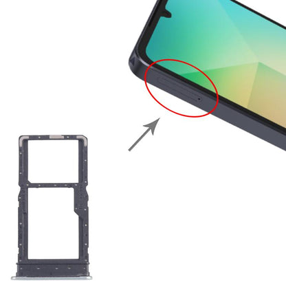 For Samsung Galaxy A06 5G SM-A066B Original SIM + SIM / Micro SD Card Tray (Green) - Card Tray by buy2fix | Online Shopping UK | buy2fix