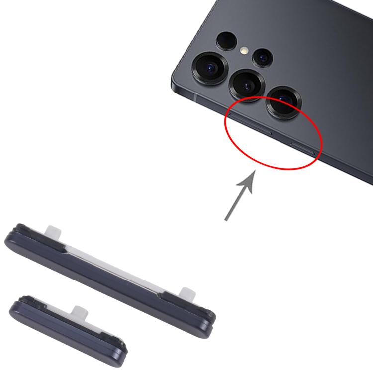 For Samsung Galaxy S25 Ultra SM-S938B 10pcs Power Button and Volume Control Button (Black) -  by buy2fix | Online Shopping UK | buy2fix