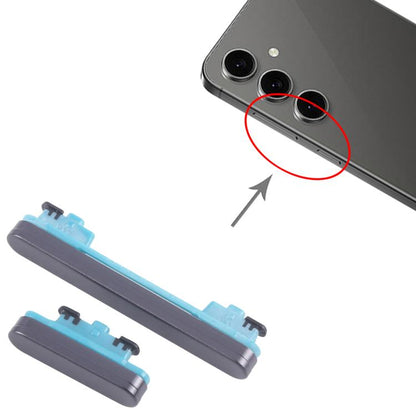 For Samsung Galaxy S24 FE SM-S721B 10pcs Power Button and Volume Control Button (Black) -  by buy2fix | Online Shopping UK | buy2fix