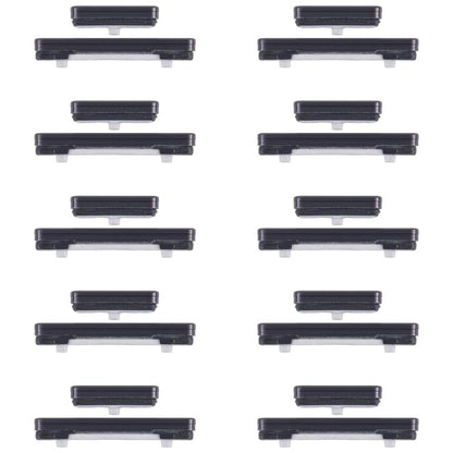 For Samsung Galaxy S23+ SM-S916B 10pcs Power Button and Volume Control Button (Black) -  by buy2fix | Online Shopping UK | buy2fix