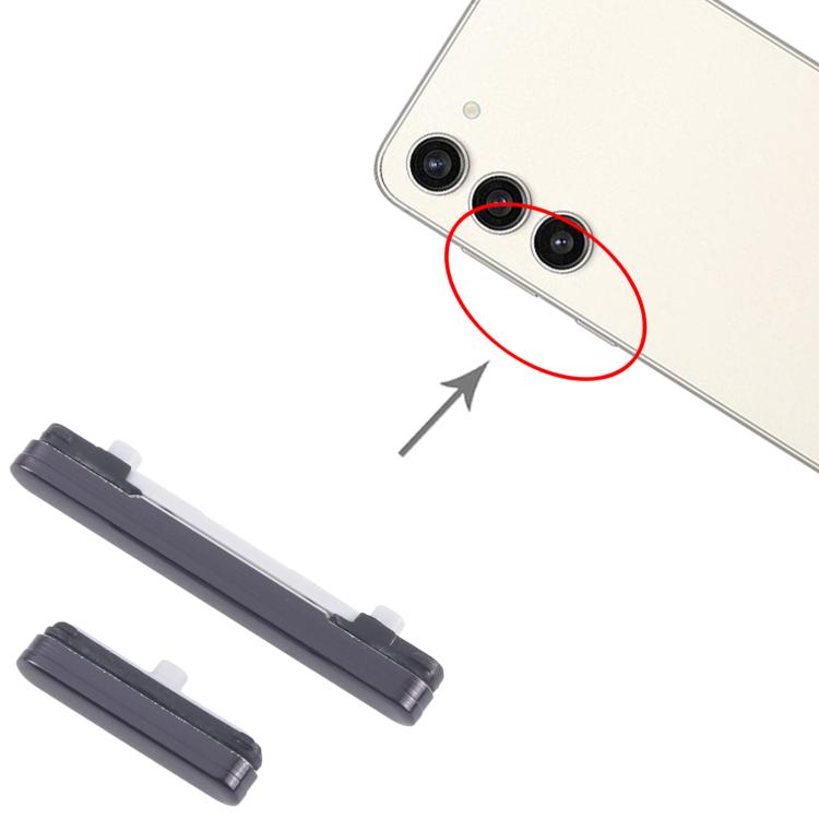 For Samsung Galaxy S23+ SM-S916B 10pcs Power Button and Volume Control Button (Black) -  by buy2fix | Online Shopping UK | buy2fix