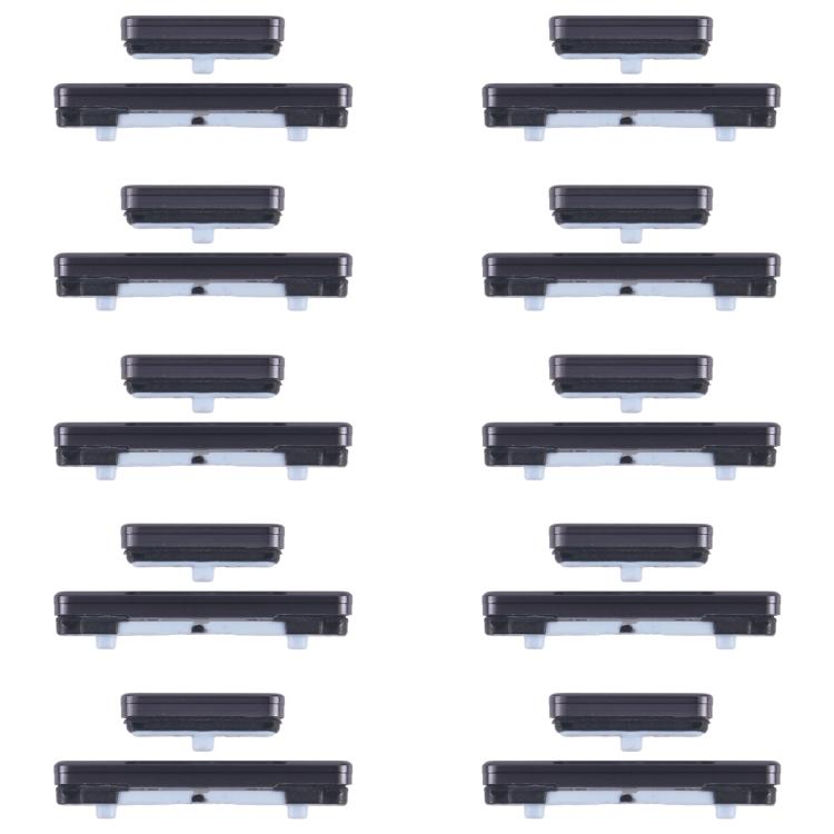For Samsung Galaxy S23 Ultra SM-S918B 10pcs Power Button and Volume Control Button (Black) -  by buy2fix | Online Shopping UK | buy2fix
