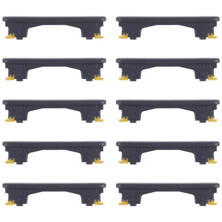 For Samsung Galaxy A26 SM-A266B 10pcs Volume Control Button (Black) - Home key & Side Key by buy2fix | Online Shopping UK | buy2fix