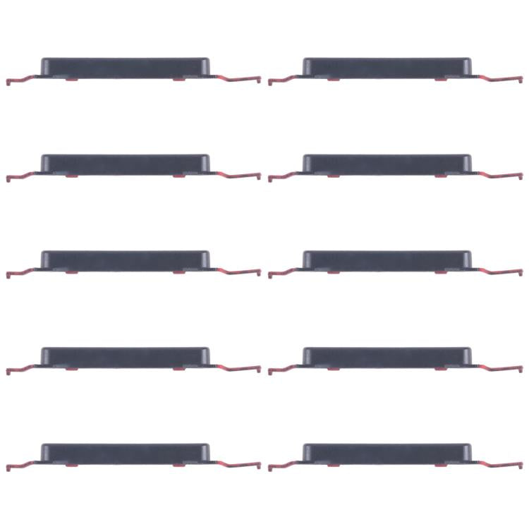 For Samsung Galaxy A16 5G SM-A166B 10pcs Volume Control Button (Black) - Home key & Side Key by buy2fix | Online Shopping UK | buy2fix