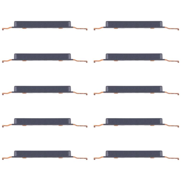 For Samsung Galaxy M16 SM-M166P 10pcs Volume Control Button (Black) - Home key & Side Key by buy2fix | Online Shopping UK | buy2fix
