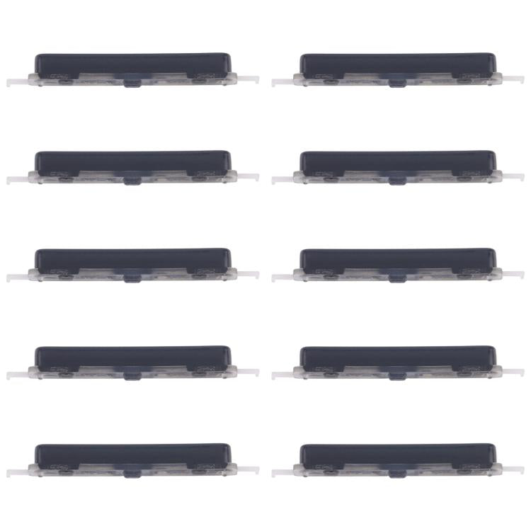 For Samsung Galaxy A14 SM-A145F 10pcs Volume Control Button (Black) - Home key & Side Key by buy2fix | Online Shopping UK | buy2fix