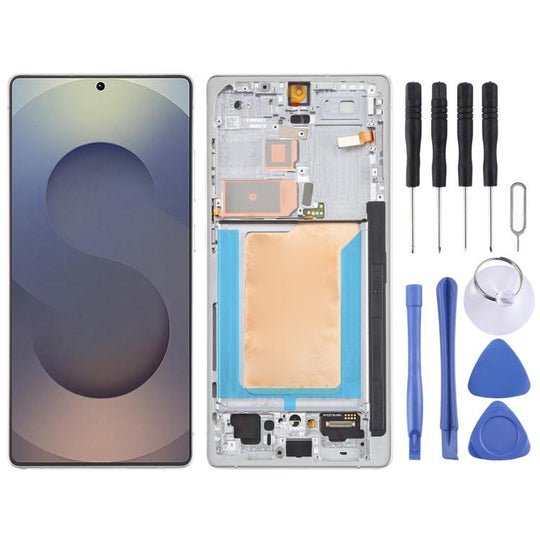For Samsung Galaxy S25 Ultra SM-S938B 6.78 inch OLED LCD Screen Digitizer Full Assembly with Frame (Silver)