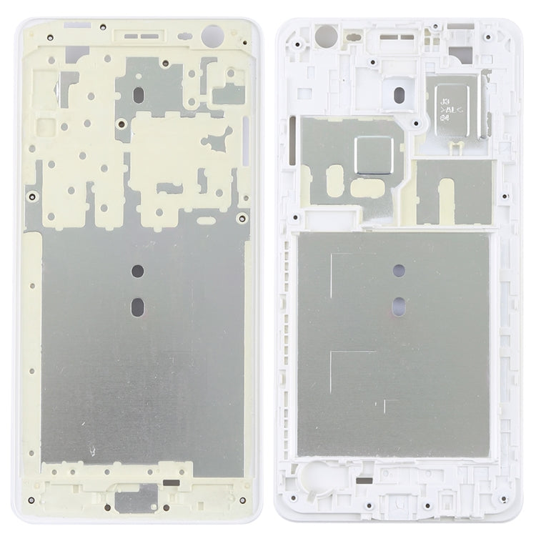 For Galaxy J3 Pro Front Housing LCD Frame Bezel (White) - Frame Bezel Plate by buy2fix | Online Shopping UK | buy2fix