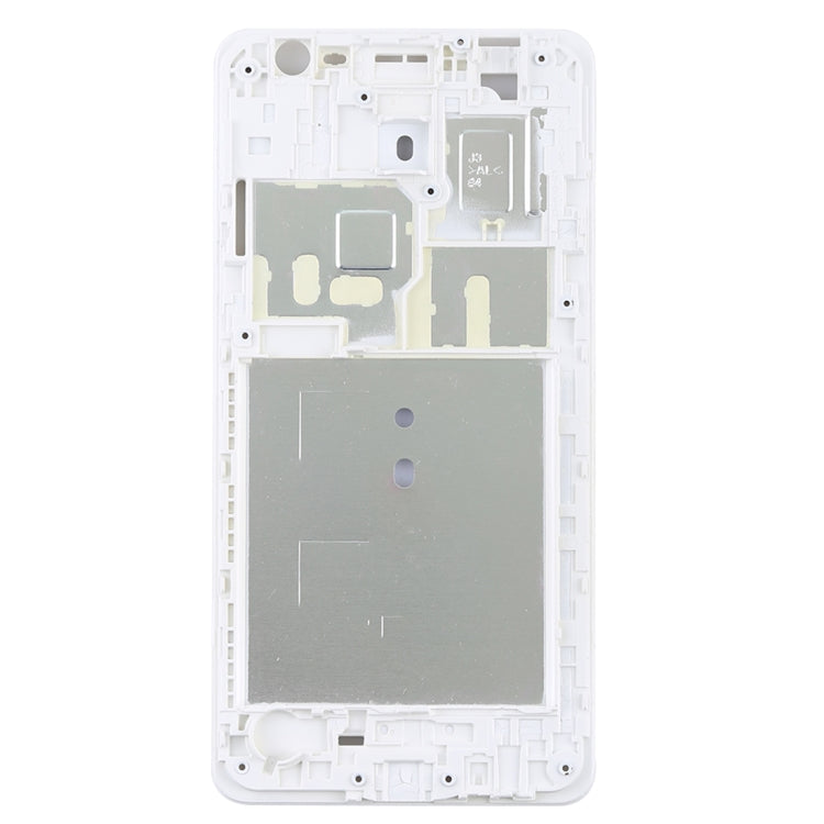 For Galaxy J3 Pro Front Housing LCD Frame Bezel (White) - Frame Bezel Plate by buy2fix | Online Shopping UK | buy2fix