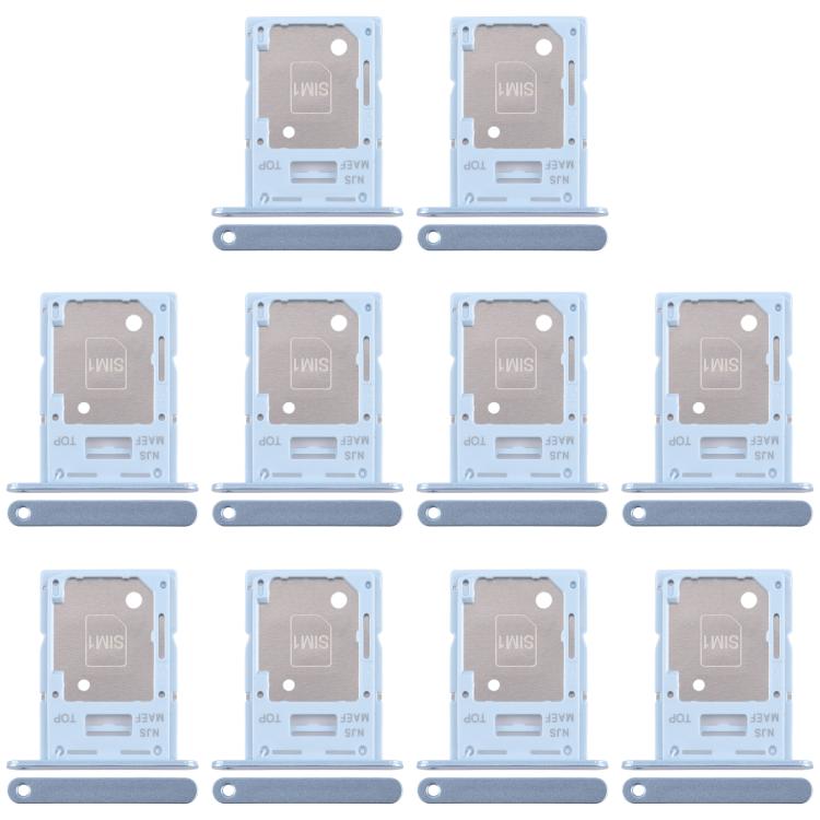 For Samsung Galaxy M35 5G SM-M356B 10pcs Original SIM + SIM / Micro SD Card Tray (Blue) - Card Tray by buy2fix | Online Shopping UK | buy2fix