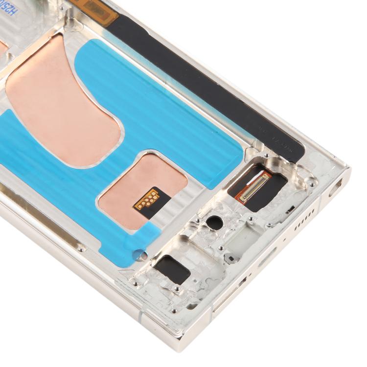 For Samsung Galaxy S23 Ultra SM-S918B 6.72 inch TFT LCD Screen Digitizer Full Assembly with Frame, Not Supporting Fingerprint Identification (Gold) -  by buy2fix | Online Shopping UK | buy2fix