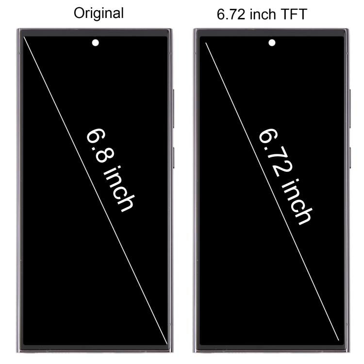 For Samsung Galaxy S23 Ultra SM-S918B 6.72 inch TFT LCD Screen Digitizer Full Assembly with Frame, Not Supporting Fingerprint Identification (Green) -  by buy2fix | Online Shopping UK | buy2fix