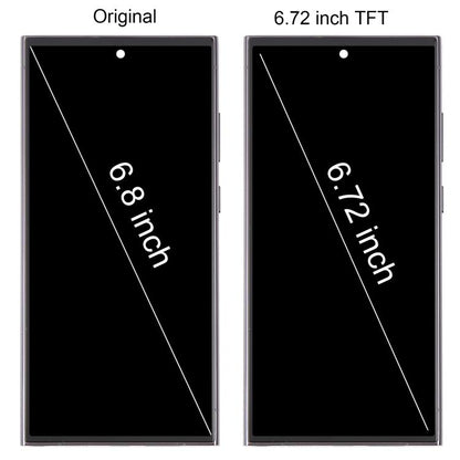 For Samsung Galaxy S23 Ultra SM-S918B 6.72 inch TFT LCD Screen Digitizer Full Assembly with Frame, Not Supporting Fingerprint Identification (Green) -  by buy2fix | Online Shopping UK | buy2fix