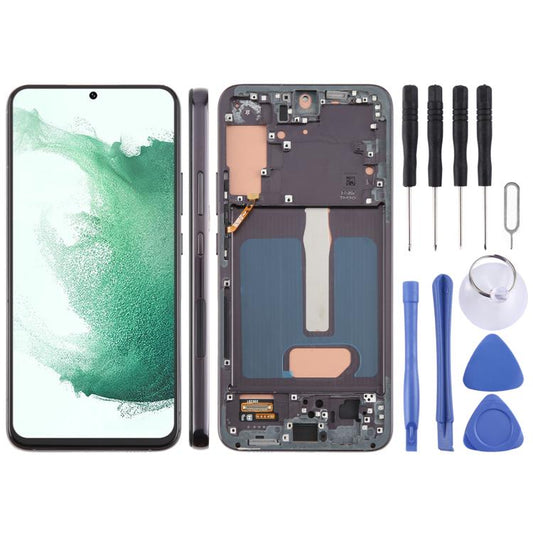 For Samsung Galaxy S22+ SM-S906B 6.43 inch TFT LCD Screen Digitizer Full Assembly with Frame, Not Supporting Fingerprint Identification (Black) -  by buy2fix | Online Shopping UK | buy2fix