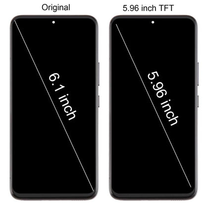 For Samsung Galaxy S22 SM-S901B 5.96 inch TFT LCD Screen Digitizer Full Assembly with Frame, Not Supporting Fingerprint Identification (Silver) -  by buy2fix | Online Shopping UK | buy2fix