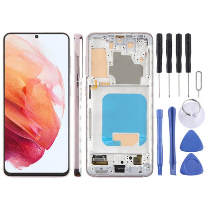 For Samsung Galaxy S21 5G SM-G991B 6.12 inch TFT LCD Screen Digitizer Full Assembly with Frame, Not Supporting Fingerprint Identification (Gold) - LCD Screen by buy2fix | Online Shopping UK | buy2fix