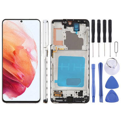 For Samsung Galaxy S21 5G SM-G991B 6.12 inch TFT LCD Screen Digitizer Full Assembly with Frame, Not Supporting Fingerprint Identification (Silver) - LCD Screen by buy2fix | Online Shopping UK | buy2fix