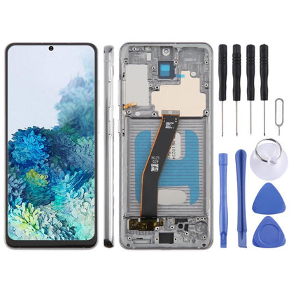 For Samsung Galaxy S20 4G SM-G980F 6.12 inch TFT LCD Screen Digitizer Full Assembly with Frame, Not Supporting Fingerprint Identification (Grey) - LCD Screen by buy2fix | Online Shopping UK | buy2fix