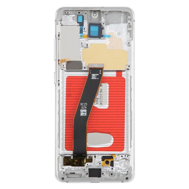For Samsung Galaxy S20 4G SM-G980F 6.12 inch TFT LCD Screen Digitizer Full Assembly with Frame, Not Supporting Fingerprint Identification (Silver) - LCD Screen by buy2fix | Online Shopping UK | buy2fix
