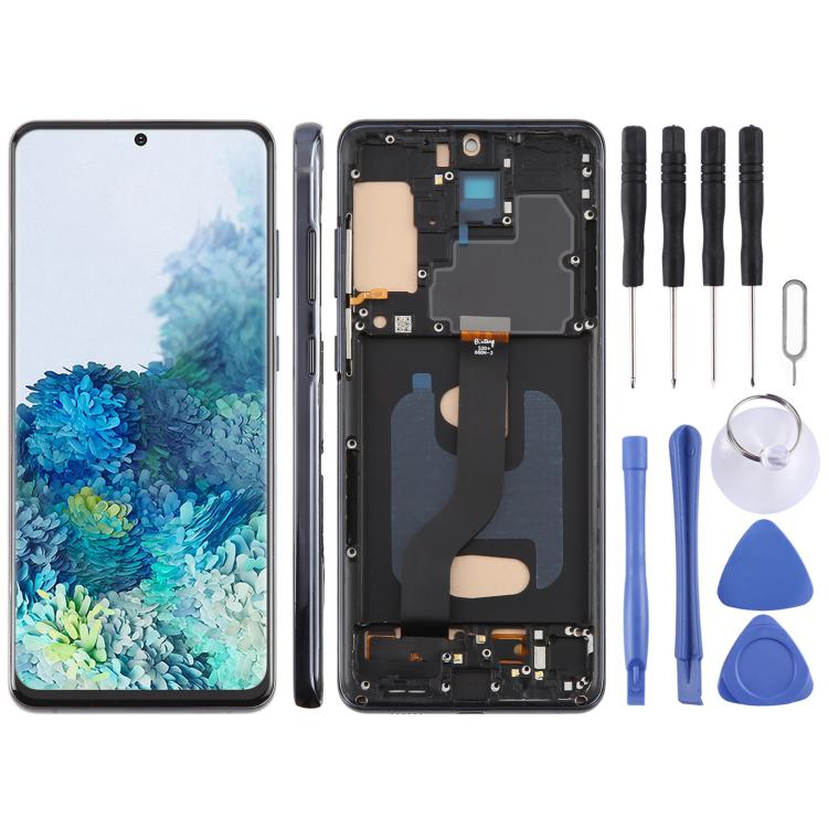 For Samsung Galaxy S20+ SM-G985F 6.58 inch TFT LCD Screen Digitizer Full Assembly with Frame, Not Supporting Fingerprint Identification (Black) - LCD Screen by buy2fix | Online Shopping UK | buy2fix