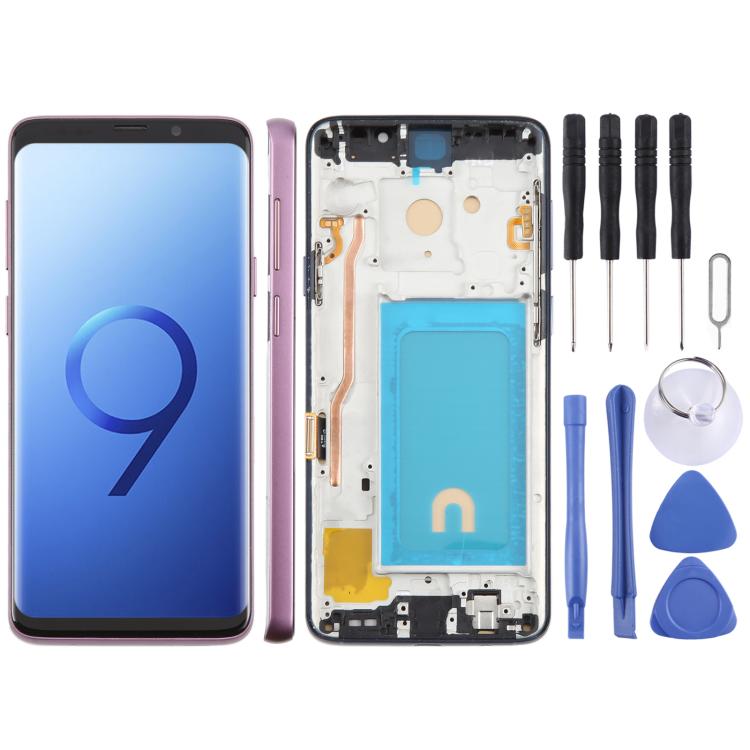 For Samsung Galaxy S9+ SM-G965F 6.18 inch TFT LCD Screen Digitizer Full Assembly with Frame (Purple) - LCD Screen by buy2fix | Online Shopping UK | buy2fix