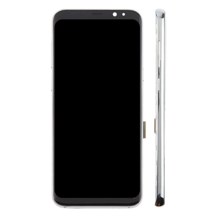 For Samsung Galaxy S8+ SM-G955F 6.18 inch TFT LCD Screen Digitizer Full Assembly with Frame (Silver) - LCD Screen by buy2fix | Online Shopping UK | buy2fix