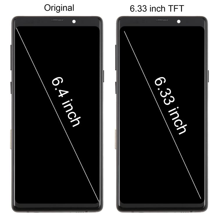 For Samsung Galaxy Note9 SM-N960F 6.33 inch TFT LCD Screen Digitizer Full Assembly with Frame (Black) - LCD Screen by buy2fix | Online Shopping UK | buy2fix