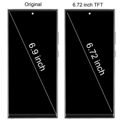 For Samsung Galaxy Note20 Ultra SM-N986B 6.72 inch TFT LCD Screen Digitizer Full Assembly with Frame, Not Supporting Fingerprint Identification (Silver) - LCD Screen by buy2fix | Online Shopping UK | buy2fix