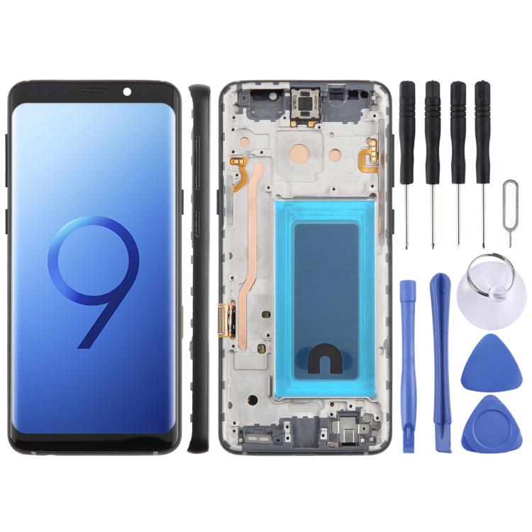 For Samsung Galaxy S9 SM-G960F 5.7 inch TFT LCD Screen Digitizer Full Assembly with Frame (Black) - LCD Screen by buy2fix | Online Shopping UK | buy2fix