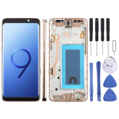 For Samsung Galaxy S9 SM-G960F 5.7 inch TFT LCD Screen Digitizer Full Assembly with Frame (Gold) - LCD Screen by buy2fix | Online Shopping UK | buy2fix