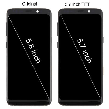 For Samsung Galaxy S9 SM-G960F 5.7 inch TFT LCD Screen Digitizer Full Assembly with Frame (Black) - LCD Screen by buy2fix | Online Shopping UK | buy2fix