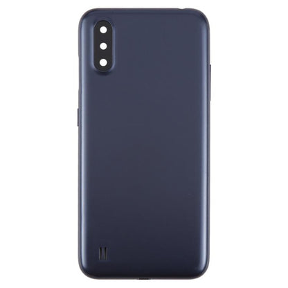 For Samsung Galaxy A01 SM-A015F Back Cover with Camera Lens Cover(Blue) - Back Cover by buy2fix | Online Shopping UK | buy2fix