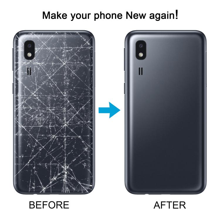 For Samsung Galaxy A2 Core SM-A260F Back Cover with Camera Lens Cover(Blue) - Back Cover by buy2fix | Online Shopping UK | buy2fix