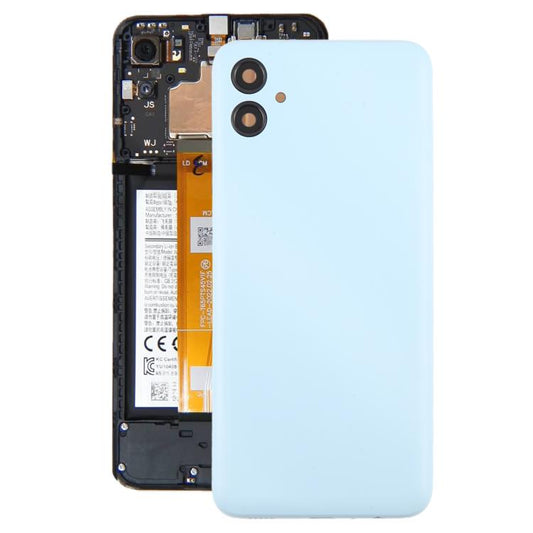 For Samsung Galaxy A04e SM-A042F Back Cover with Camera Lens Cover(Blue) - Back Cover by buy2fix | Online Shopping UK | buy2fix