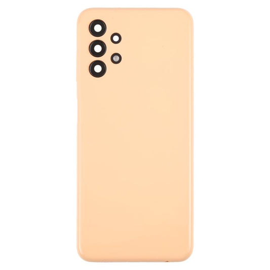 For Samsung Galaxy A13 SM-A135F Back Cover with Camera Lens Cover(Orange) - Back Cover by buy2fix | Online Shopping UK | buy2fix